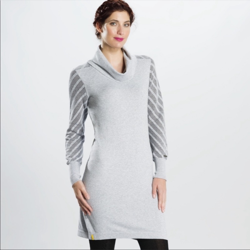 Lole Grenoble cowl neck long sleeve sweater dress size small